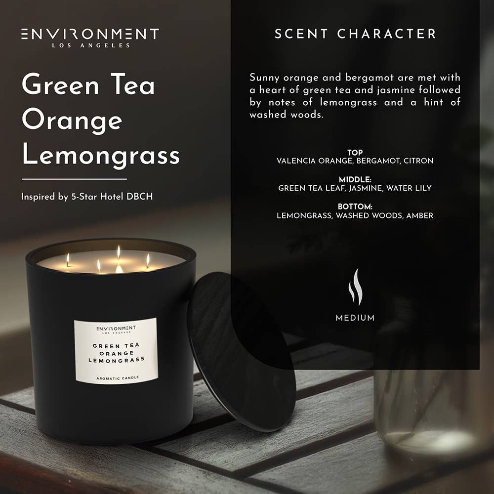 ENVIRONMENT - Wholesale Jar/Filled Candle - 55oz Inspired by Delano Beach Club Hotel® Candle Green Tea4