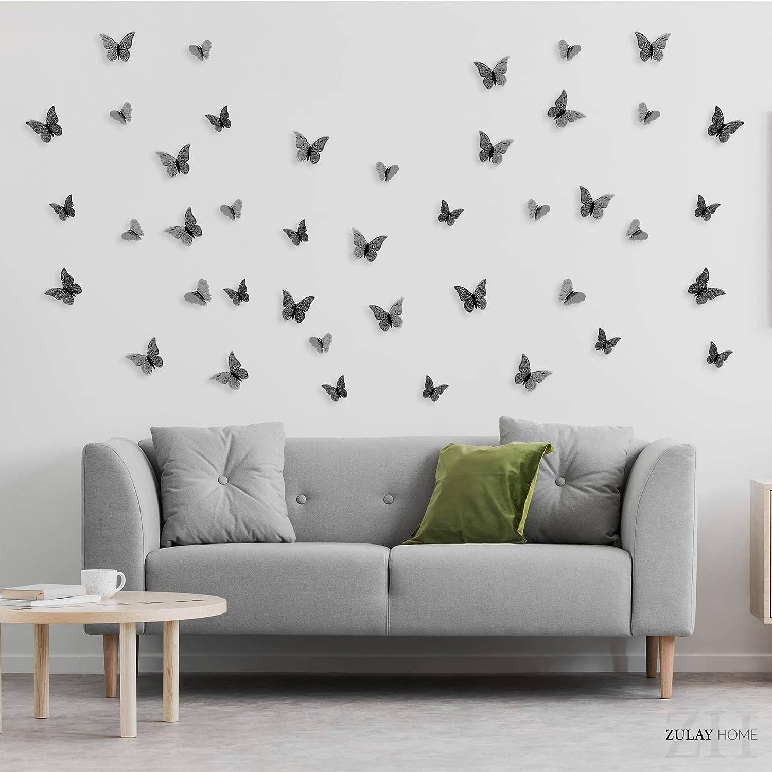 Zulay Kitchen – wholesale Wall Accent – 3D Butterfly Wall Decor – Set of 48 Decorative Butterflies22
