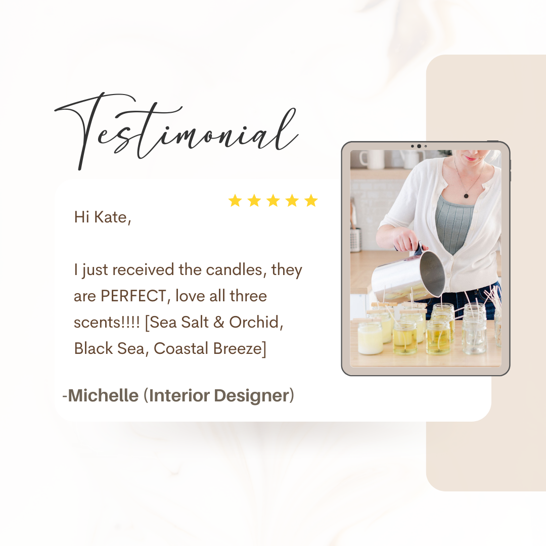 Scented Designs Candle Co - Wholesale Jar/Filled Candle - Coastal Breeze Soy Candle - 7oz Signature Jar7