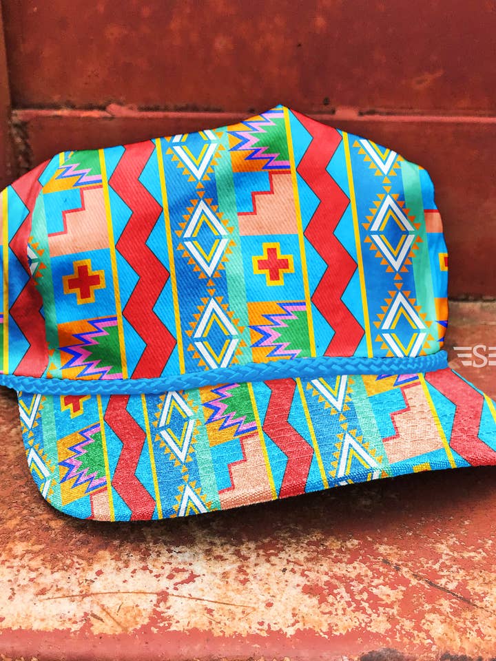 Vintage Geo Aztec Pawpaw Cap for wholesale by Flying S Company