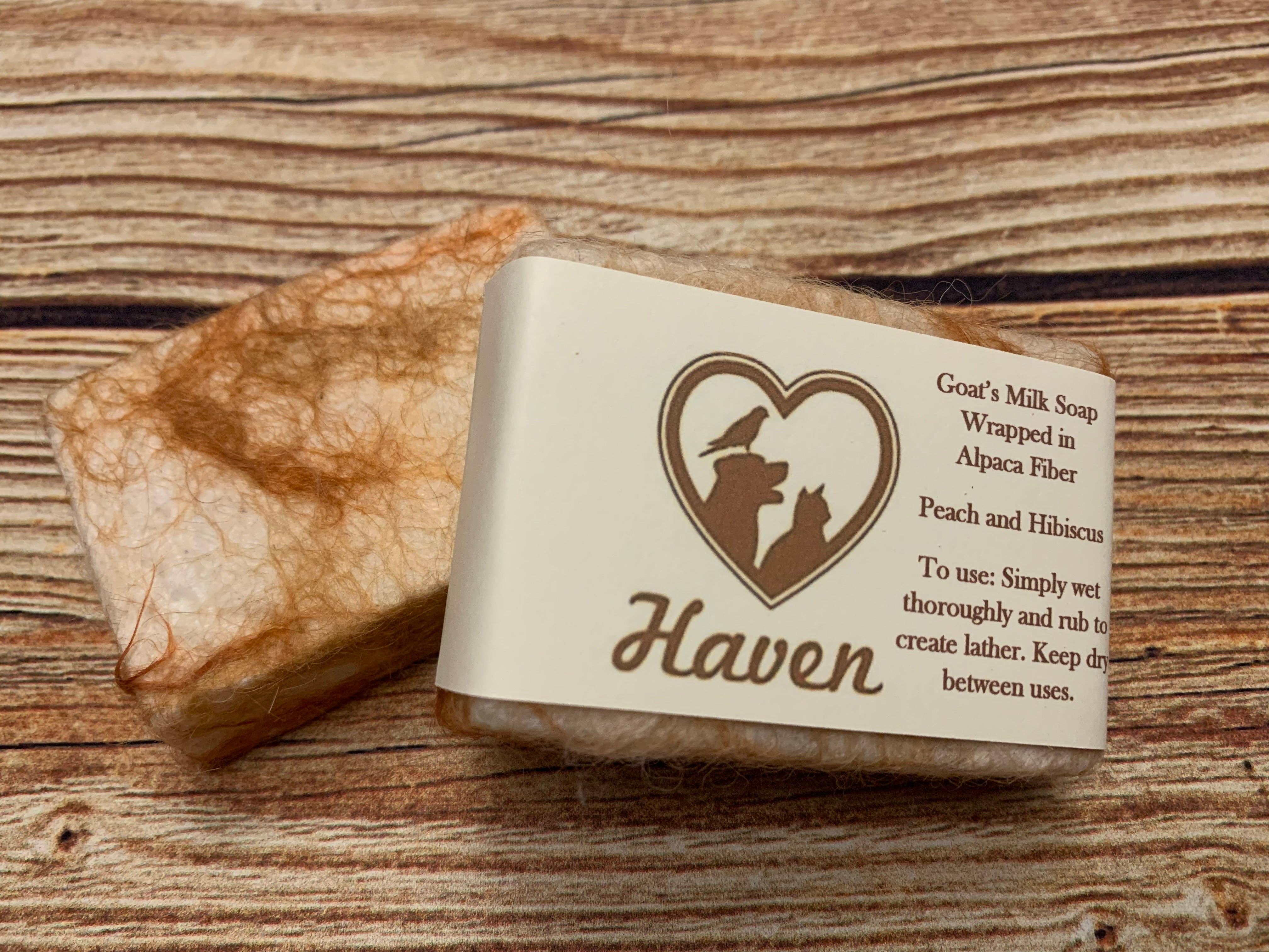 Haven - Wholesale Bar Soap - Alpaca Felted Goatsmilk Soap Bars, 20 Count