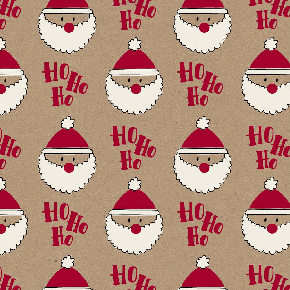 The Unique Paper Company – wholesale Wrapping paper roll – Eco-friendly Christmas Ho Ho FSC™ roll wrapping paper (12) 4