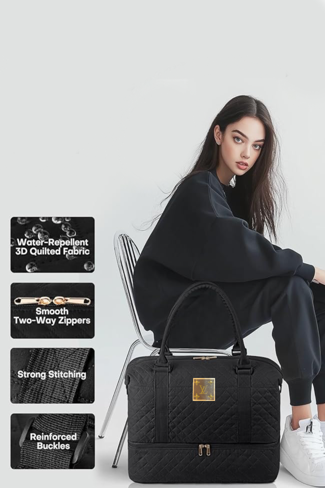 Embellish Your Life - Wholesale Weekender Bag - Women's - Upcycled Duffel Weekender Bag2