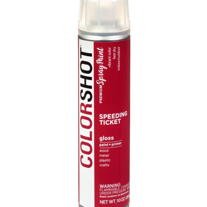 COLORSHOT Gloss Spray Paint Speeding Ticket (Dark Red) 10 oz. for wholesale by Ilovetocreate