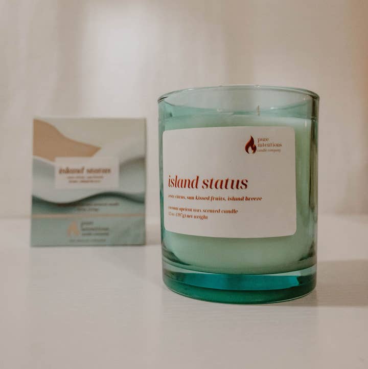 Island Status for wholesale by Pure Intentions Candle Company