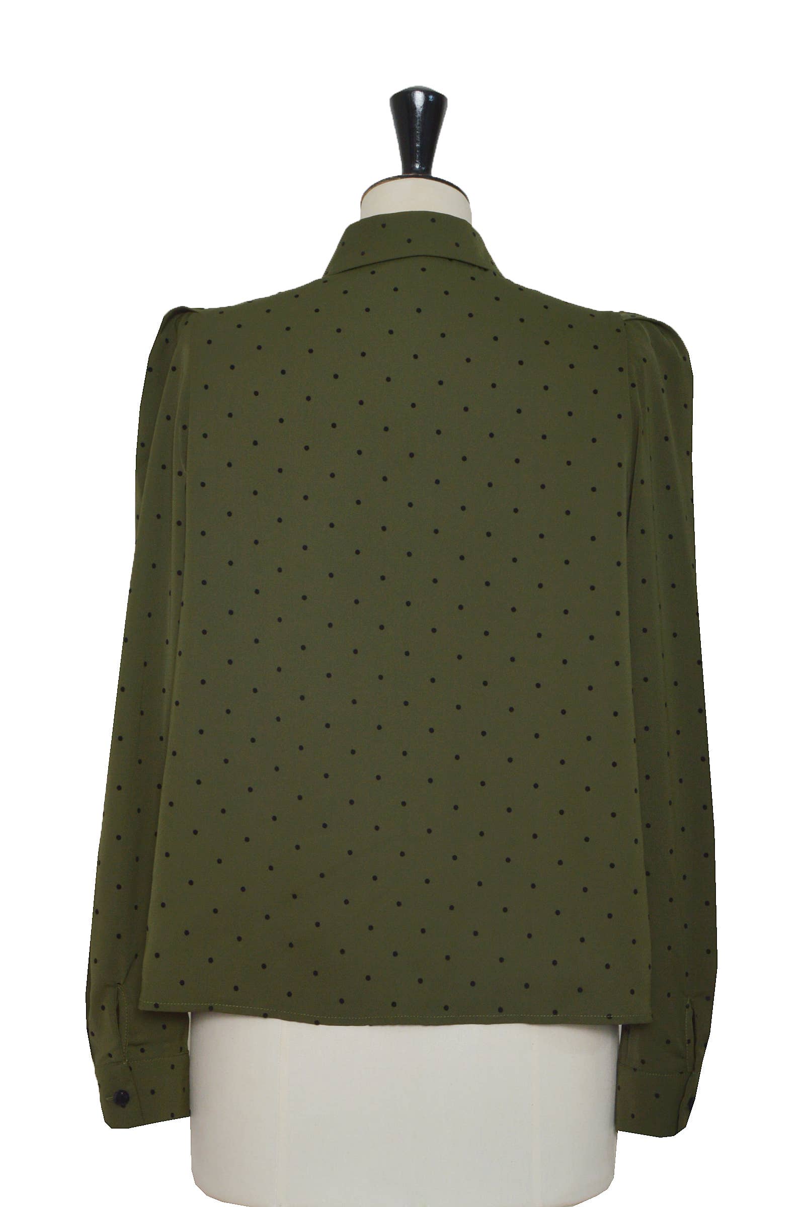 ELLI WHITE - Wholesale Button Down Shirt - Women's - Polka dot shirt with decorative bows8