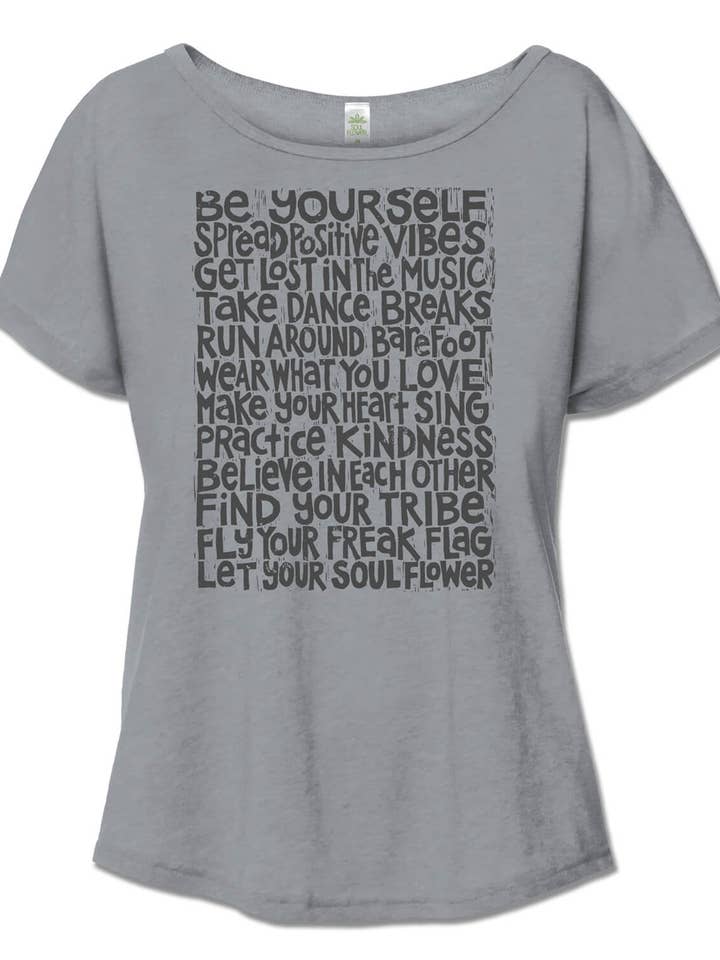 Soul Flower Manifesto Slouch Top for wholesale by Soul Flower