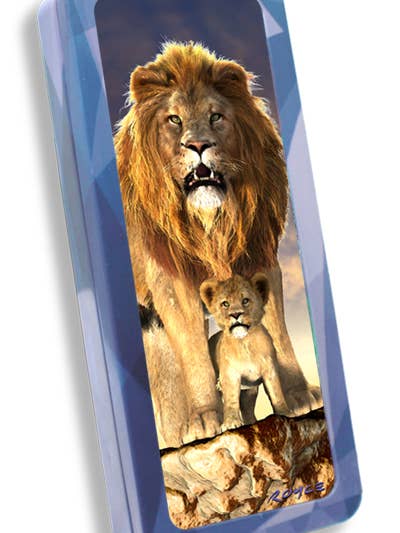 3D Royce Pencil Tin - Lion for wholesale by Artgame Ltd.