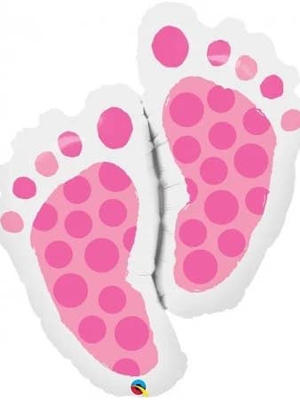 * PINK LITTLE FEET SHAPED BALLOON for wholesale by Mis Globos