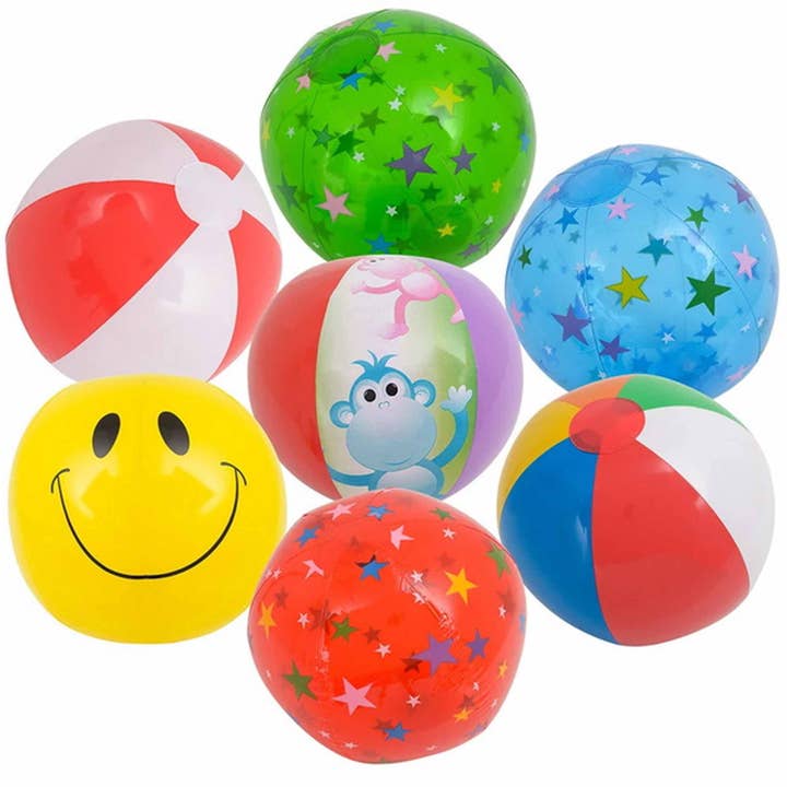 La Bella Monte - Wholesale Beach/Pool Toy - Kids & Baby - Colorful Beach Ball Kids Toy - Assorted