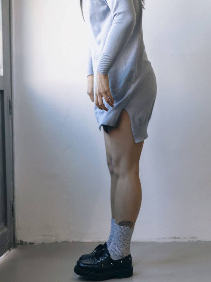 Blue ATHENA DRESS for wholesale on Faire2