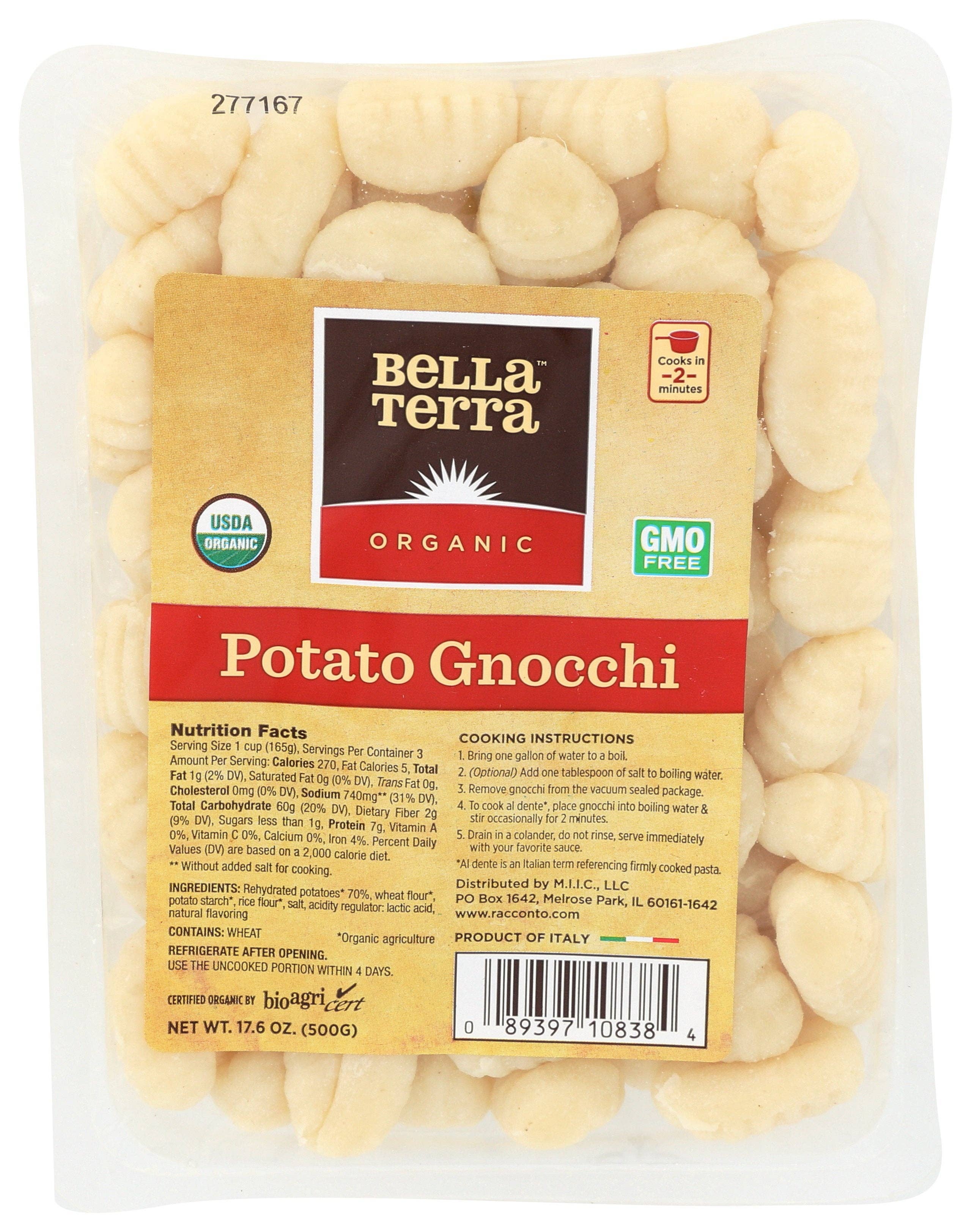 Everyday Supply Co - Wholesale Pasta - BELLA TERRA PASTA POTATO GNOCCHI ORG - Case of 60
