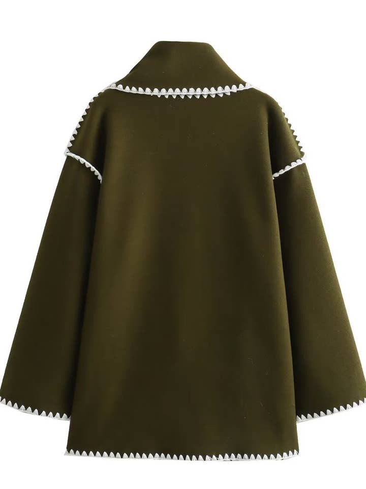Marayn - Wholesale Coat - Women's - 2025 AutumnWinter Chic Wool Blend Buttoned Coat B6278815