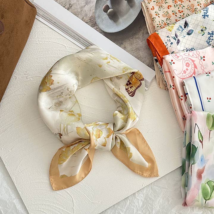 VividLux – wholesale Scarf – Women's – Neck Tie Square Scarf _AL-93114817