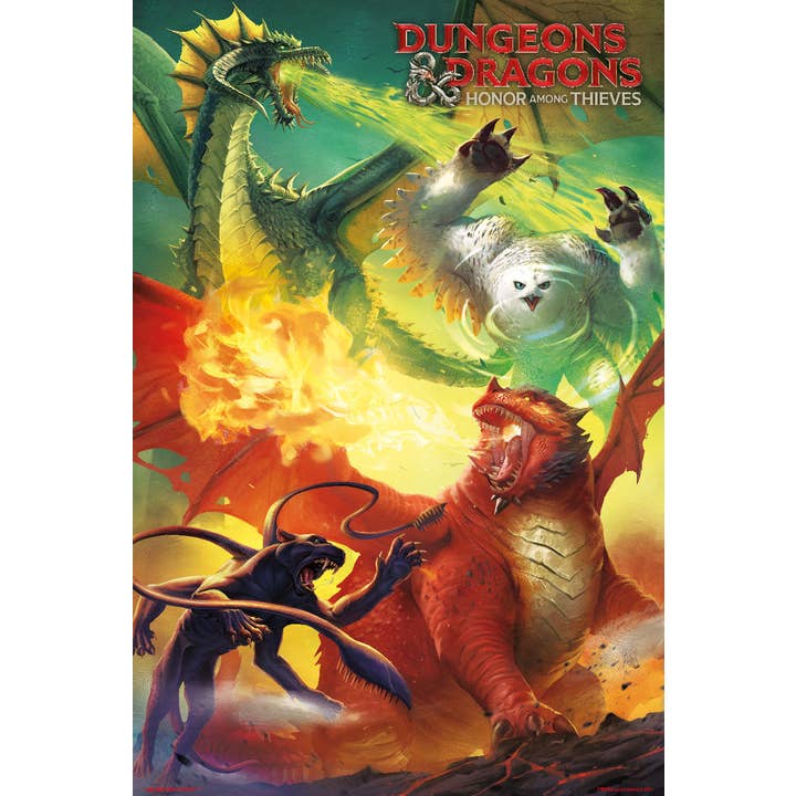 Close Up GmbH - Wholesale Poster - Dungeons & Dragons Poster Honor Among Thieves Monsters