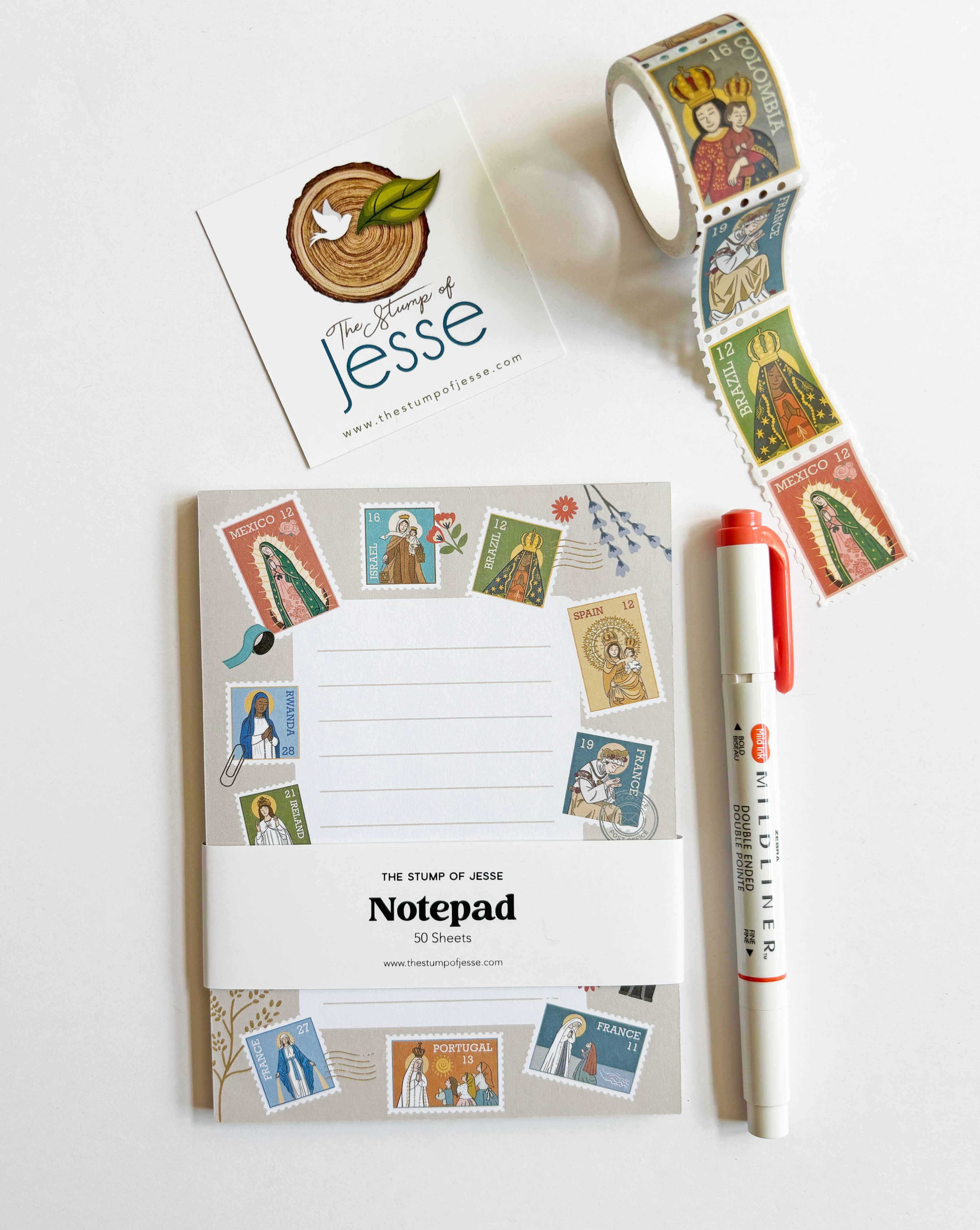 The Stump of Jesse - Wholesale Notepad - Ave Maria Post Notepad2
