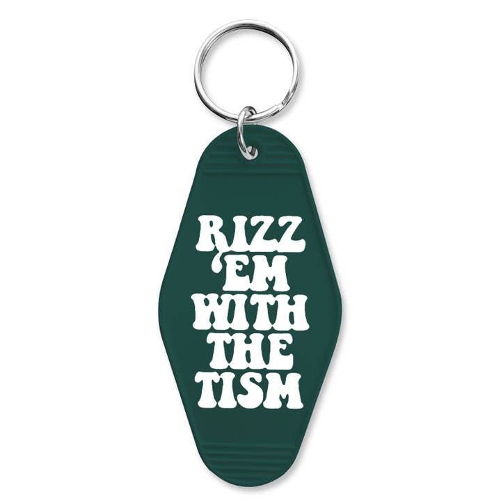 Rizz 'Em With the Tism Keychain for wholesale by Shady Front