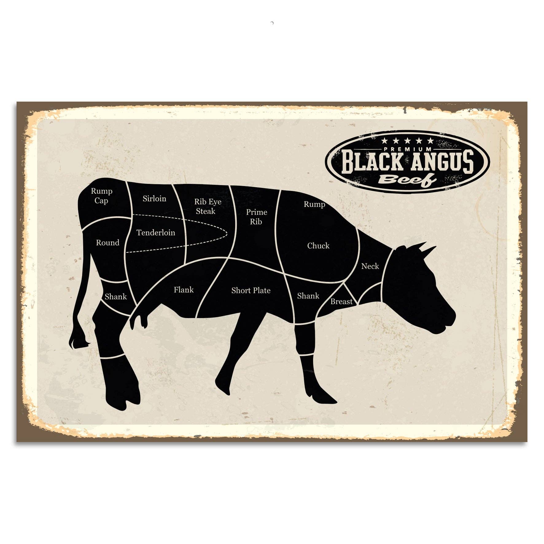 Queence - Wholesale Sign - Tin Sign - Black Angus Beef0