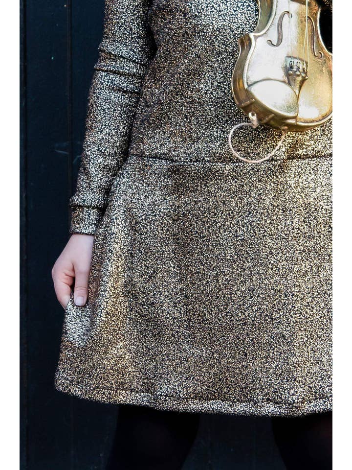 Eva Franco – Engroshandel Kjole - Børn – Darling Kjole - Guld Krystal - Piger3