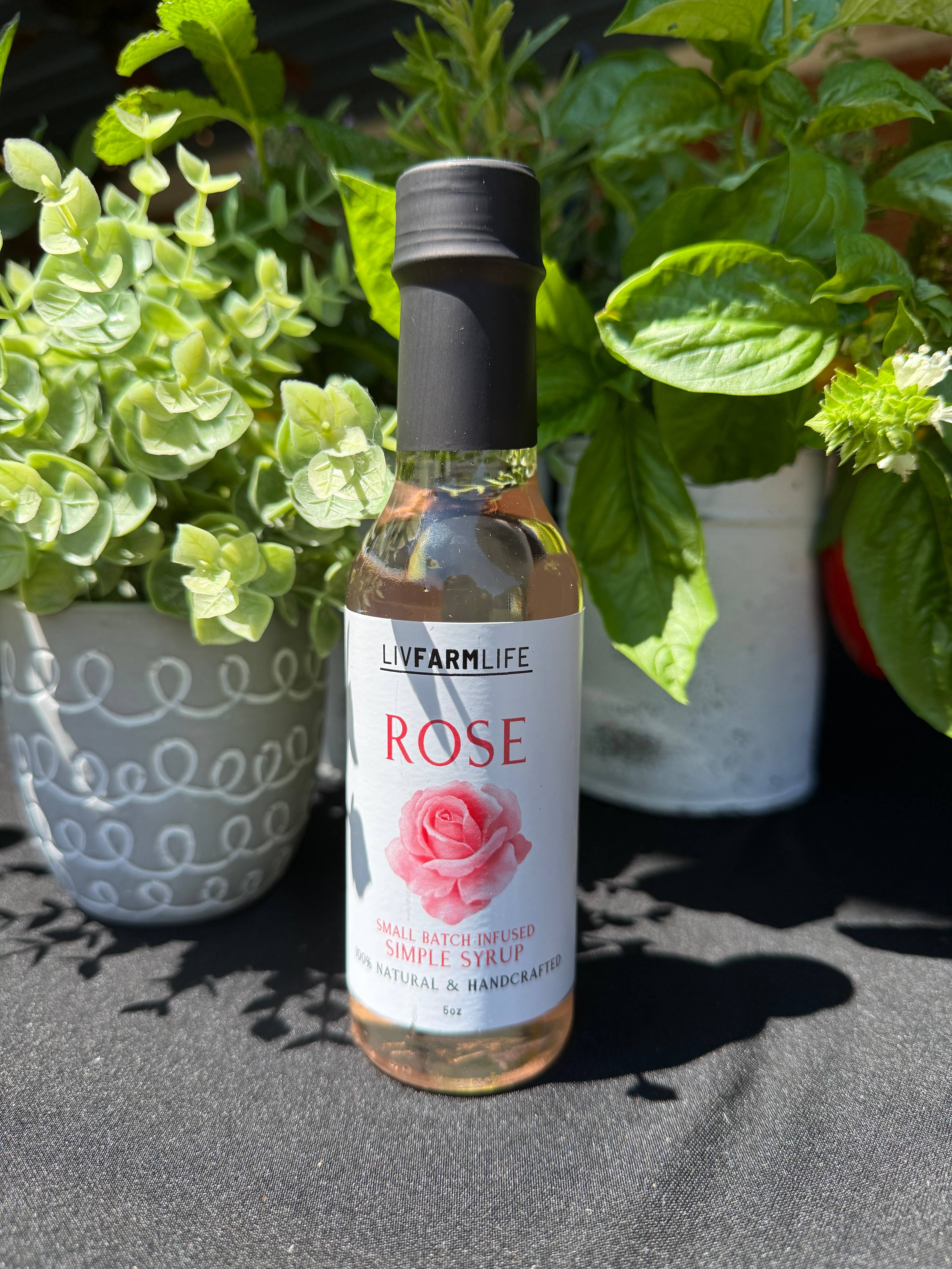 LivFarmLife - Wholesale Cocktail mix/syrup - Rose Simple Syrup 0