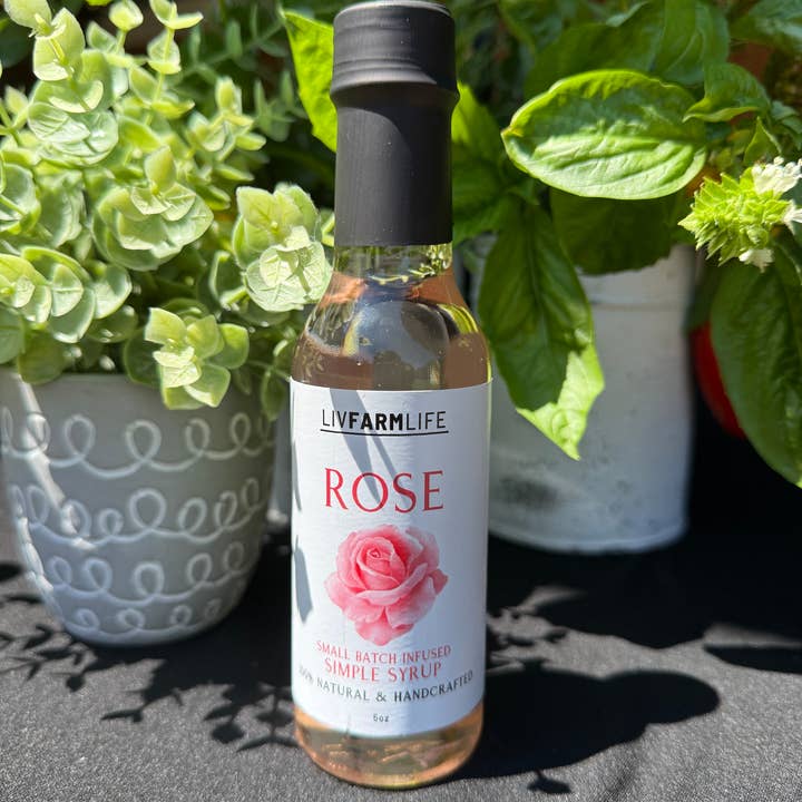 LivFarmLife - Wholesale Cocktail mix/syrup - Rose Simple Syrup
