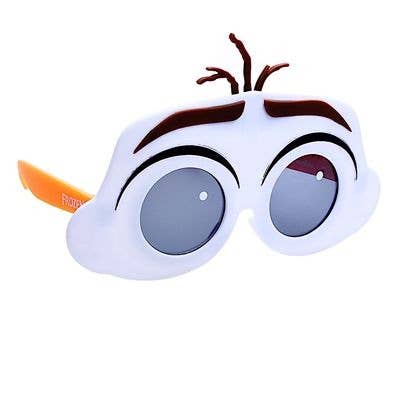 Officially Licensed Lil' Characters Frozen Olaf Sun Staches for wholesale by H2W dba Sun-Staches