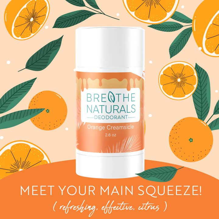 Breathe Naturals Deodorant - Vendita all'ingrosso Deodorante - Unisex - Deodorante cremoso all'arancia1