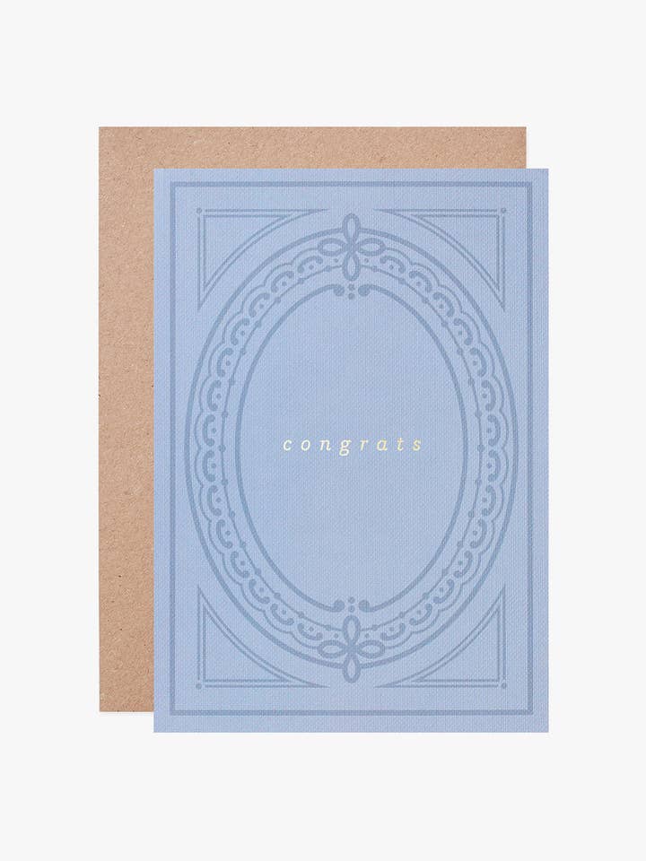 Congratulations Card for Book Lover | Gold Foil Well Done for wholesale by Another Loop