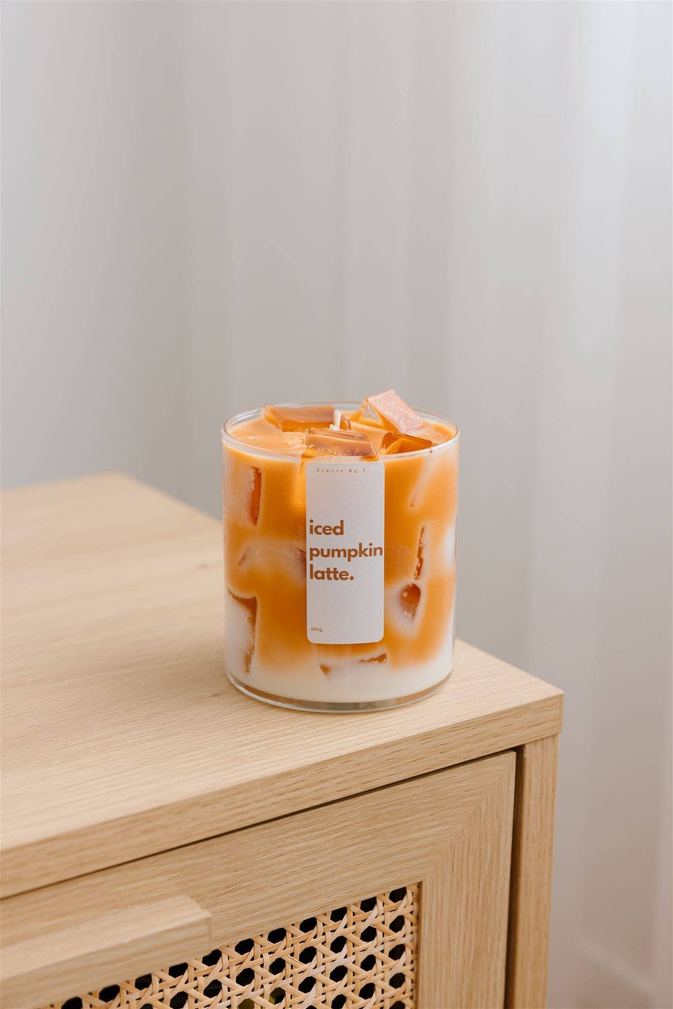 Scents By C. - Wholesale Jar/filled candle - Iced Pumpkin Spice Maple Latte Candle