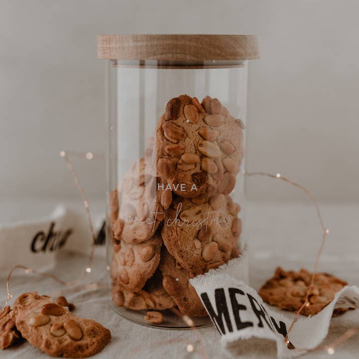 Eulenschnitt - Wholesale Jar - Storage Jar Sweet Christmas 19cm (PU = 4 pcs)0