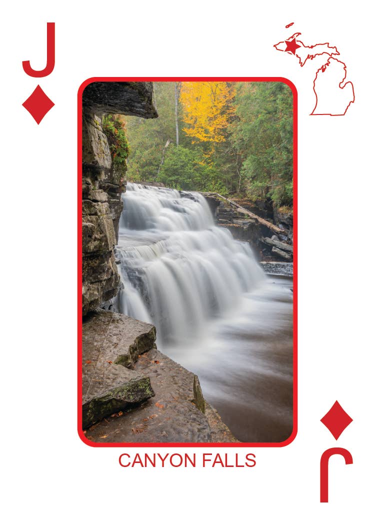 Phil Stagg Photography - Wholesale Playing Cards - WATERFALLS OF MICHIGAN - Playing Cards - Euchre Friendly51