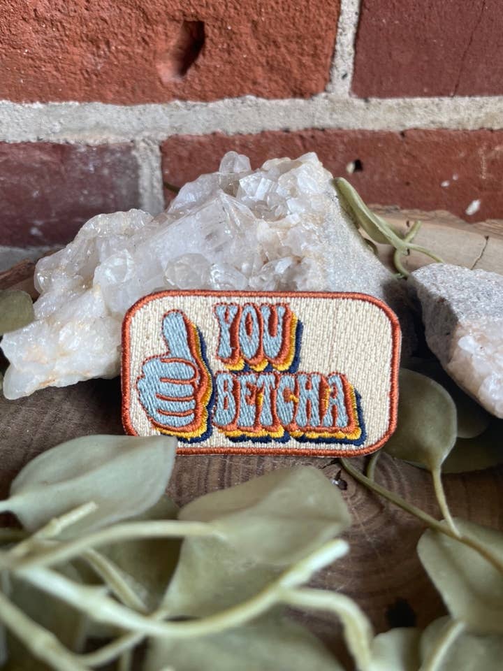 Patch - You Betcha Retro Design - Iron On voor wholesale door Tangled Up In Hue