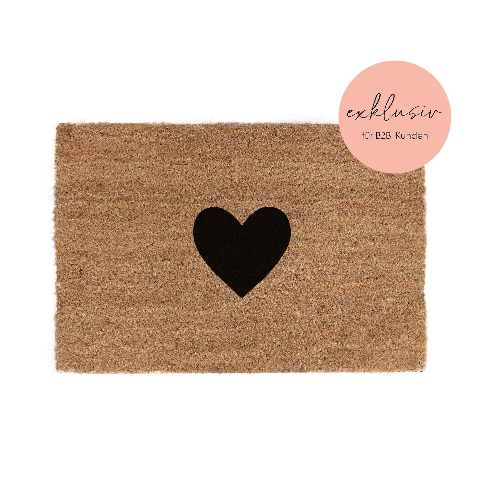 Buchstabenkult – Großhandel Fußmatte – Kokos Fußmatte | Herz