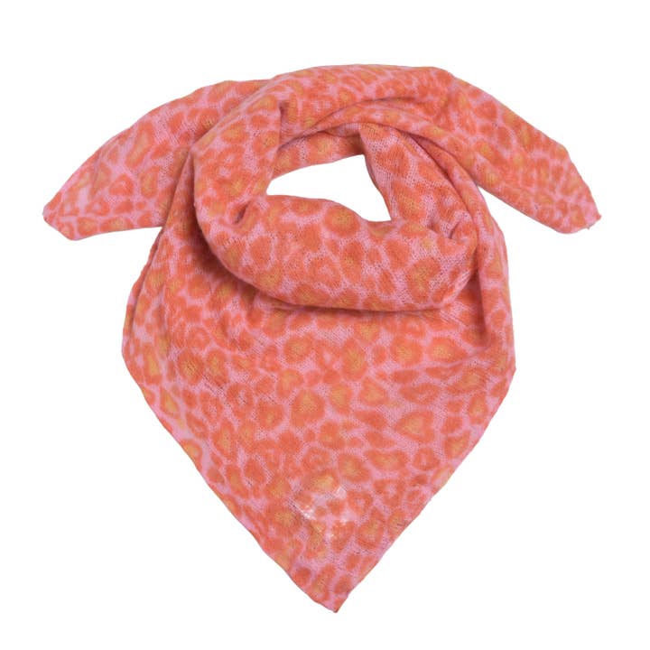 Cashmere Bandana LeoHeart-cs in Pink für den Großhandel von cute stuff GmbH