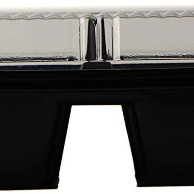 EcoQuality - Wholesale Food Storage Container - 3 Compartment Black Disposable Container with Lids