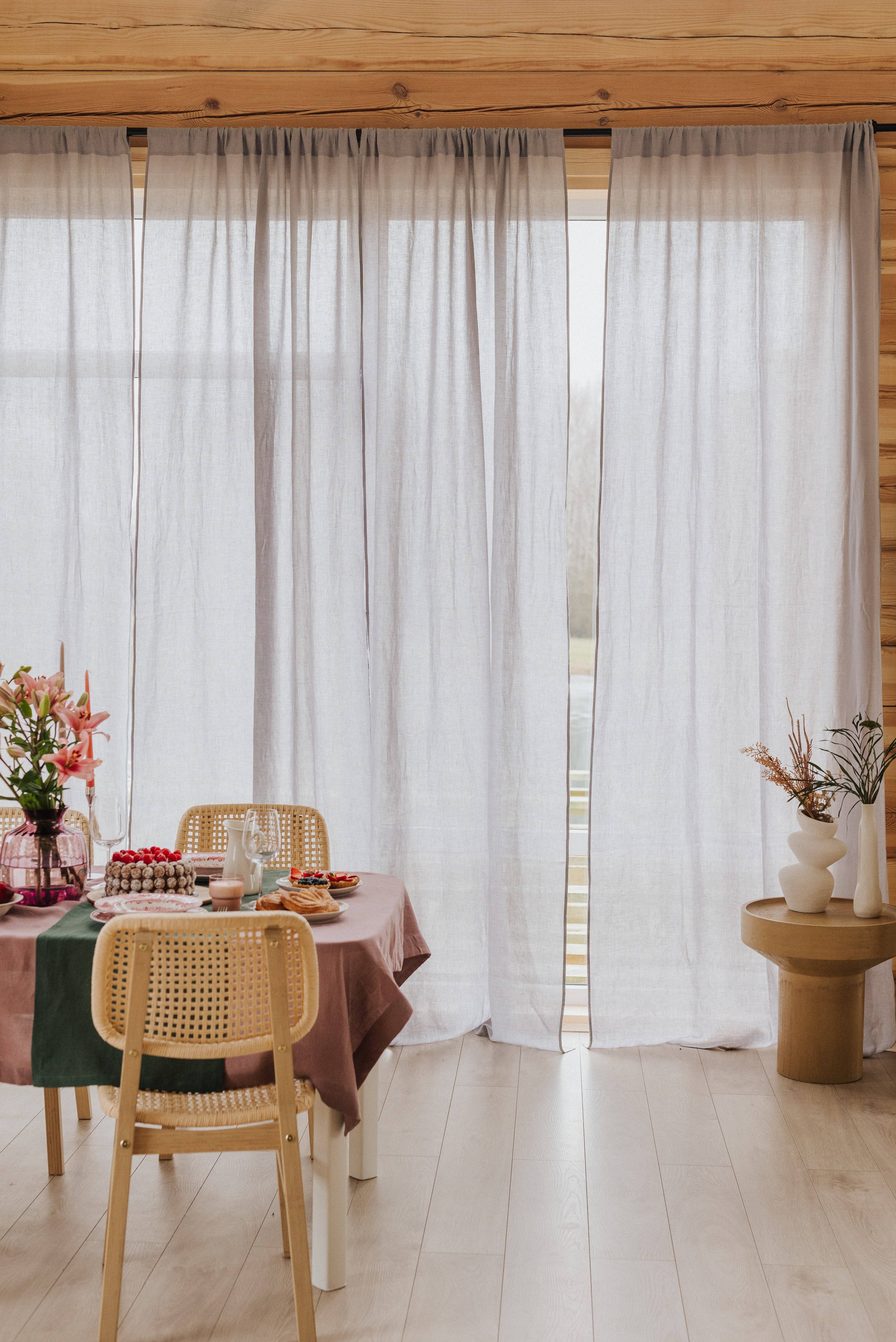 Linen Spells - Vente Chemins de table - Chemin de table en lin vert forêt3