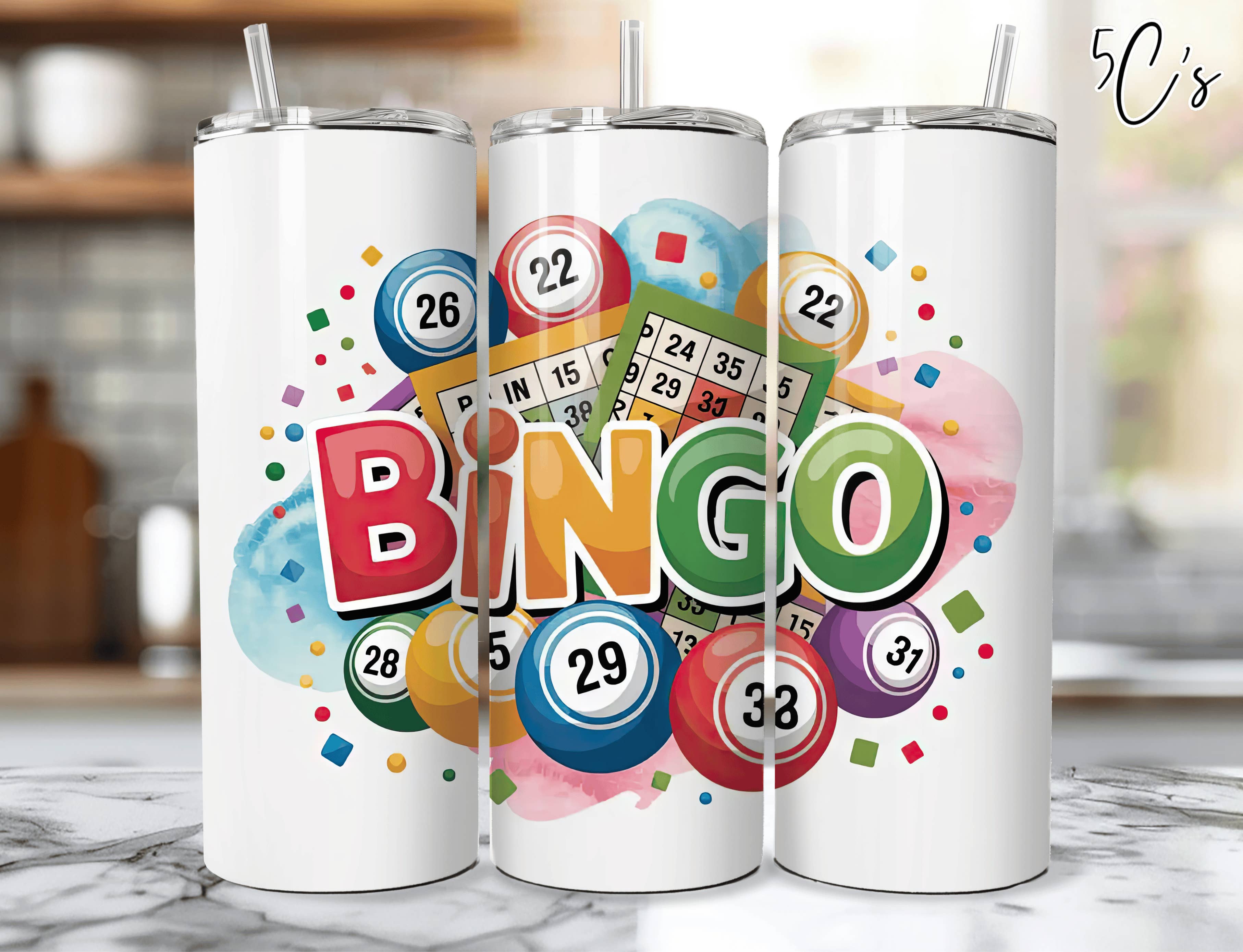 5C's Wholesale - Wholesale Insulated Mug/Tumbler - Bingo Fun Tumbler
