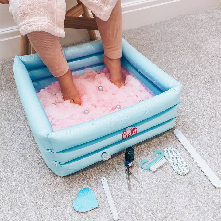 Zimpli Kids – Engroshandel DIY-hobbysæt – Børn – Zimpli Gelli Spa - Oppustelig fodspa til hjemme-pedicure3