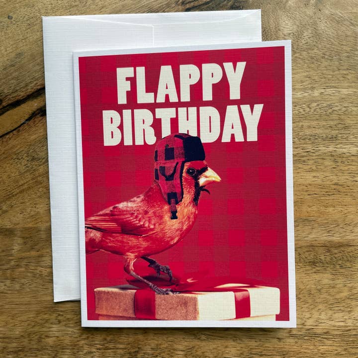 Colossal Sanders - Wholesale Birthday Card - Flappy Birthday funny bird greeting card1