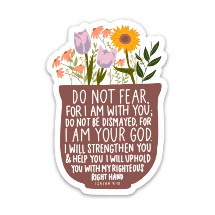 Esajas 41:10 Klistermærke | Kristne klistermærker | Kristne gaver for engroshandel hos swaygirls