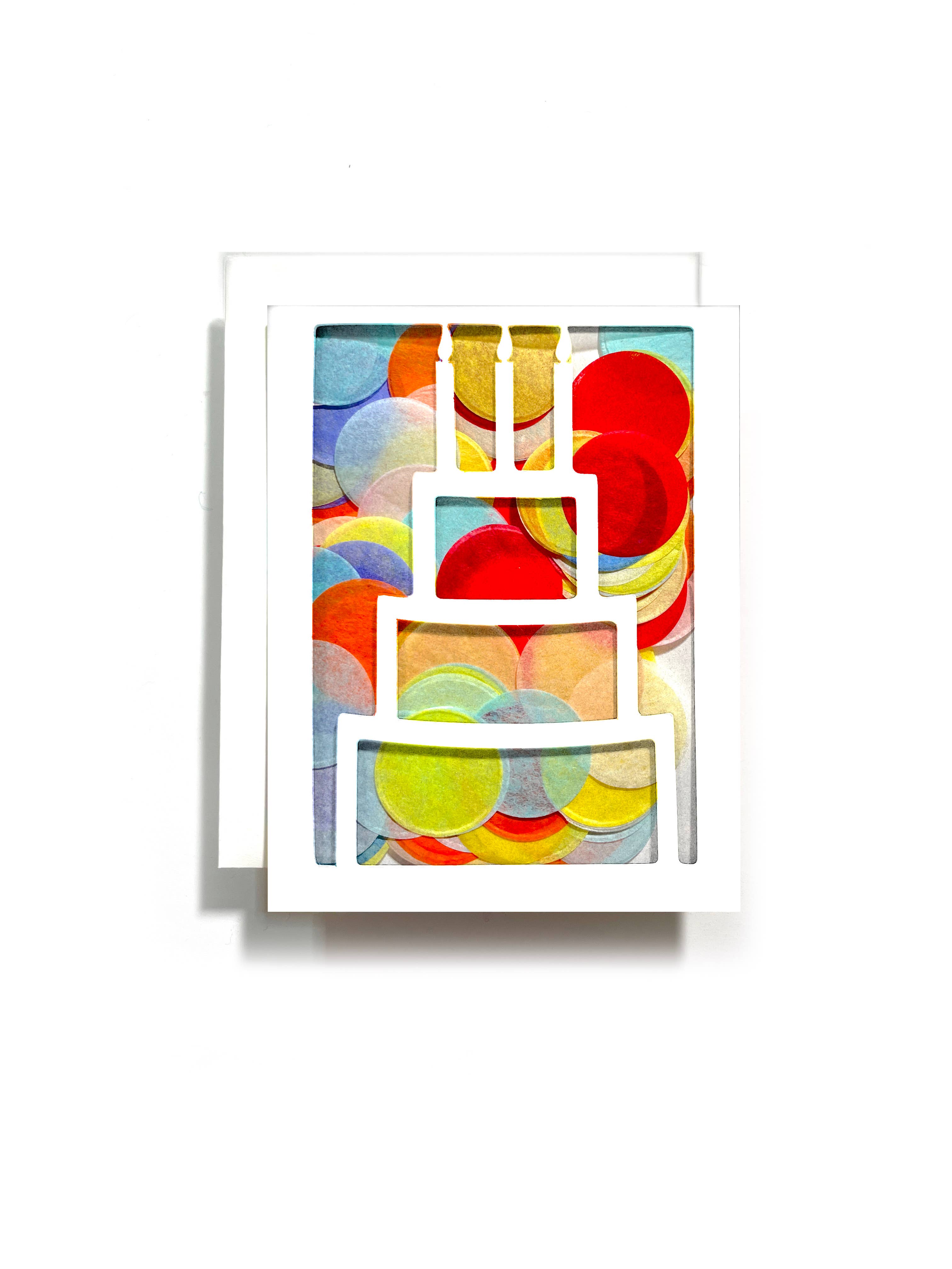 The Paper Curator - Wholesale Birthday card - Birthday Cake Confetti Card | Adult Birthday | Greeting Card2