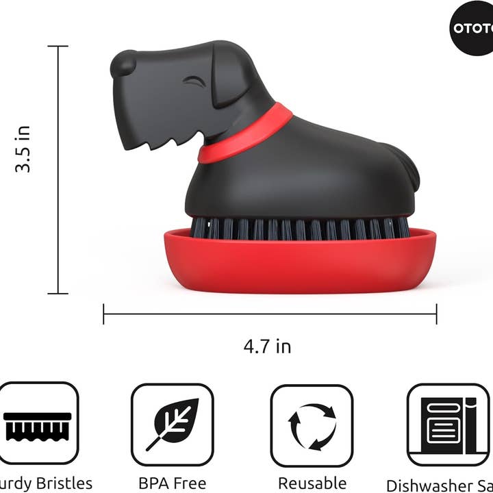 OTOTO - Wholesale Cleaning Brush - NEW Oscar Dog Dish Brush - Kitchen Accessories & Gifts8