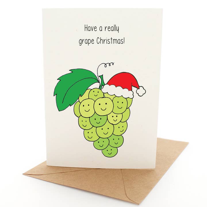 Pleasant Tree - Wholesale Christmas card - Punny Xmas - Grapes