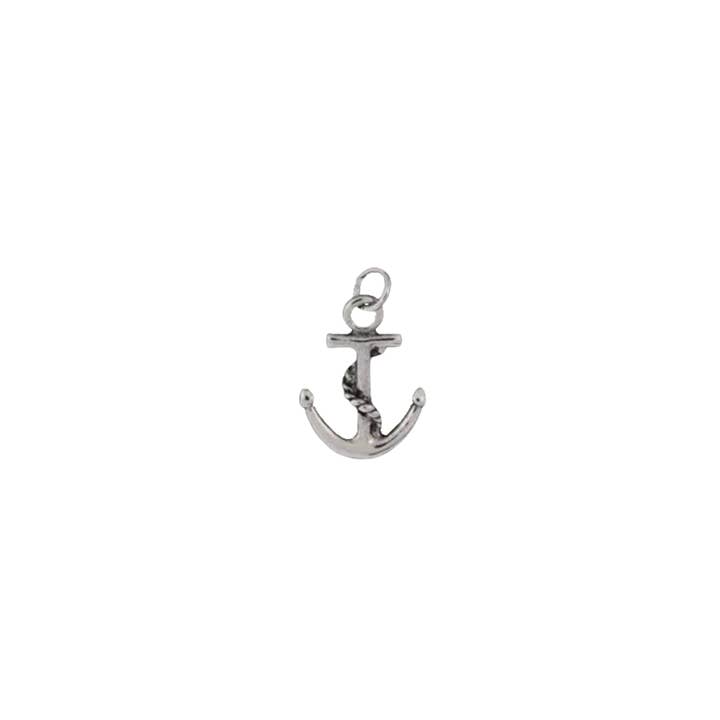 Salt & June - Wholesale Individual Charm/Pendant - Silver Anchor Charm