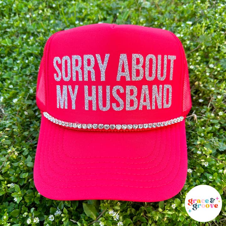 Very Cherry - Vente Casquette de camionneur – femme - Désolée pour mon mari Trucker