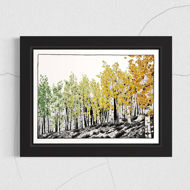 Herbst. Handgezeichnete Feder- und Tintenkunst. für den Großhandel von Tony Rubsam Illustrations