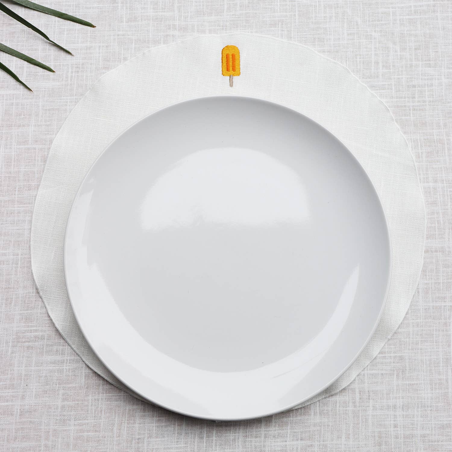 Giardino Segreto - Vente Sets de table - Sets de table ronds en pur lin GHIACCIOLI0