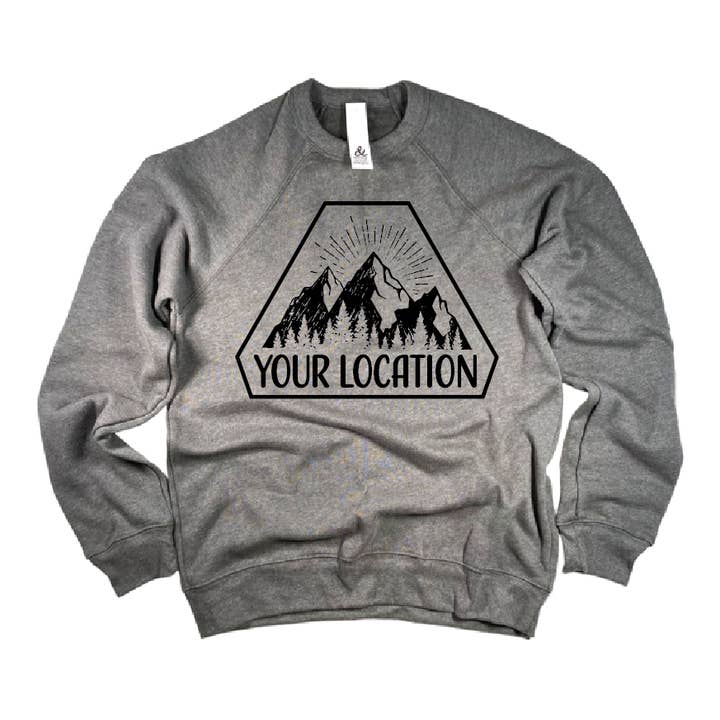 Mountains 912 Sweatshirt - Aanpasbaar voor wholesale door and - ashley nicole designs