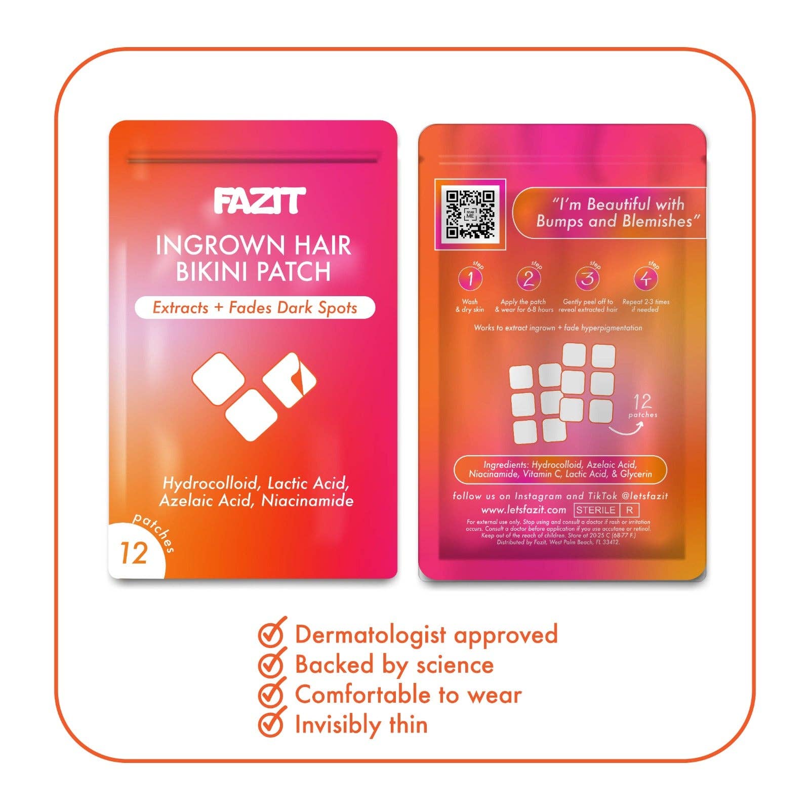 Fazit - Wholesale Razor Burn Soother - Fazit Ingrown Hair Bikini Patch - Hair Remover For Women Private Area3