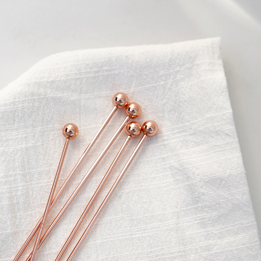 A Bar Above – wholesale Cocktail pick – Cocktail Picks Combo Set, Copper (6 Short and 6 Long)2